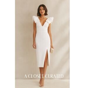 rebecca vallance genevieve midi dress Genevieve Sheath Midi Dress